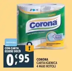 Deco Supermercati Corona carta igienica offerta