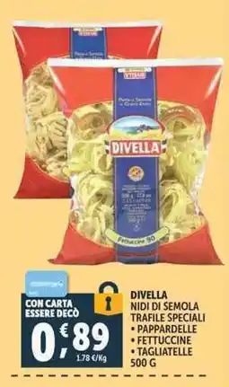 Deco Supermercati Divella nidi di semola trafile speciali offerta