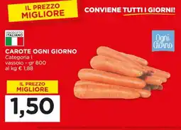 Alì Supermercati Carote ogni giorno offerta