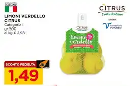 Alì Supermercati Limoni verdello Citrus offerta