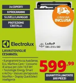 Comet Electrolux lavastoviglie EES68605L offerta
