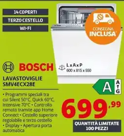 Comet Bosch lavastoviglie SMV4ECX28E offerta