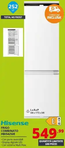 Comet Hisense Frigo Combinato HBI54250E offerta
