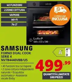 Comet Samsung forno dual cook serie 4 offerta