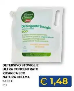Maxisconto Detersivo stoviglie ultra concentrato ricarica eco natura chiama selex offerta