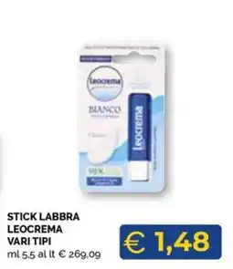 Maxisconto Stick labbra leocrema offerta