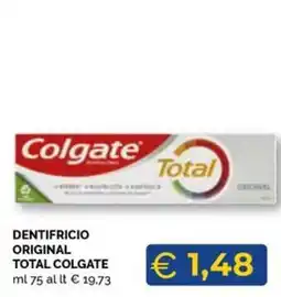 Maxisconto Dentifricio Original Total Colgate offerta