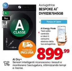 Comet Asciugatrice BESPOKE AI offerta