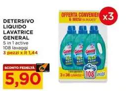 Alì Supermercati Detersivo liquido lavatrice General offerta