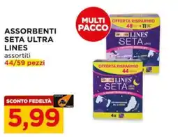 Alì Supermercati Assorbenti seta ultra lines offerta