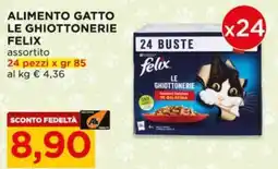 Alì Supermercati Alimento gatto le ghiottonerie Felix offerta