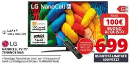 Comet LG NANOCELL TV 75" offerta