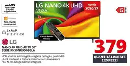 Comet LG NANO 4K UHD AI TV 50" offerta