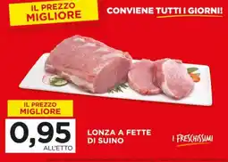 Alì Supermercati Lonza a fette di suino offerta