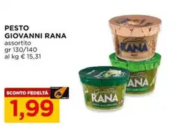 Alì Supermercati Pesto Giovanni Rana offerta