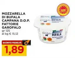Alì Supermercati Mozzarella di bufala campana d.o.p. garofalo offerta