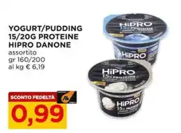 Alì Supermercati Yogurt/Pudding 15/20g proteine Hipro Danone offerta