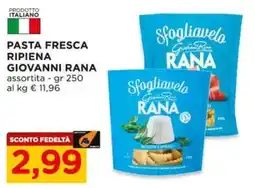 Alì Supermercati Pasta fresca ripiena Giovanni Rana offerta