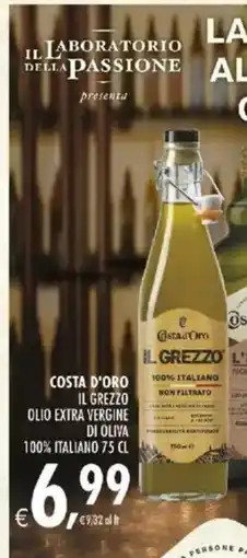 Deco Iperstore Costa d'Oro Il Grezzo Olio Extra Vergine di Oliva offerta
