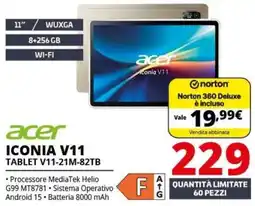 Comet Acer Iconia V11 offerta