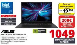 Comet ASUS NOTEBOOK V3607VH-RP013W offerta