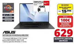 Comet ASUS NOTEBOOK M1605NAQ-MB229W offerta