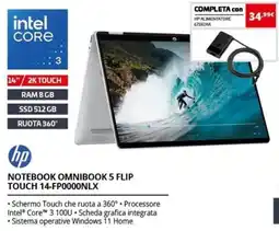 Comet HP Notebook Omnibook 5 Flip Touch 14-FP0000NLX offerta