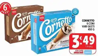 Cornetto vari gusti