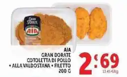 Deco Supermercati AIA Gran Dorate Cotoletta di pollo alla valdostana filetto offerta