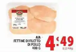 Deco Supermercati Aia fettine di filetto di pollo offerta