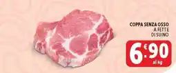 Deco Supermercati Coppa senza osso a fette di suino offerta