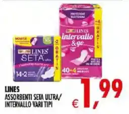 Deco Iperstore Lines assorbenti seta ultra/intervallo vari tipi offerta