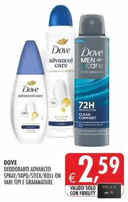 Deco Iperstore Dove deodoranti advanced offerta