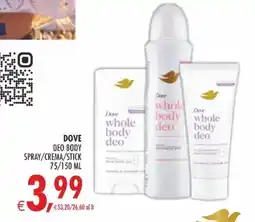 Deco Iperstore Dove whole body deo offerta