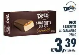 Deco Iperstore Decò barrette gelato al caramello offerta