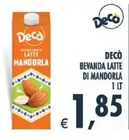 Deco Iperstore Decò bevanda latte di mandorla offerta