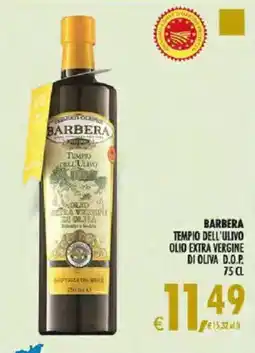 Deco Iperstore Barbera tempio dell'ulivo olio extra vergine di oliva d.o.p. offerta