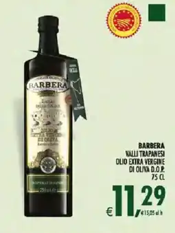 Deco Iperstore Barbera Valli Trapanesi olio extra vergine di oliva D.O.P. offerta