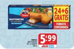 Deco Supermercati Findus bastoncini offerta