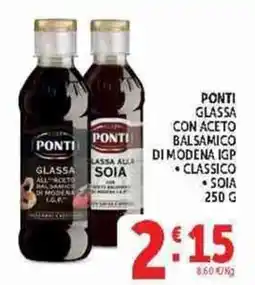 Deco Supermercati Ponti glassa all'aceto balsamico di Modena I.G.P. offerta