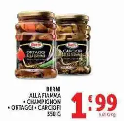 Deco Supermercati Berni ortaggi alla fiamma offerta