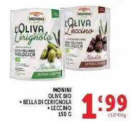Deco Supermercati Monini olive bio offerta