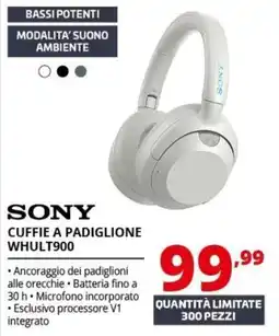 Comet Sony cuffie a padiglione WHULT900 offerta
