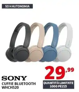 Comet Sony cuffie bluetooth whch520 offerta