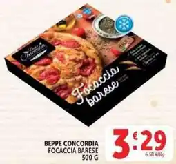 Deco Supermercati Beppe Concordia Focaccia Barese offerta