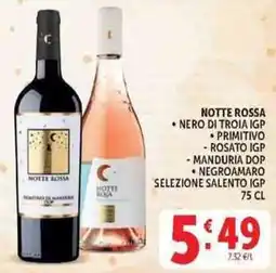 Deco Supermercati Notte Rossa Nero di Troia IGP offerta