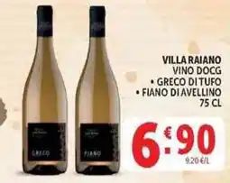 Deco Supermercati Villa Raiano Vino DOCG offerta