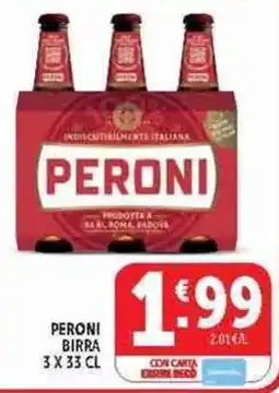 Deco Supermercati Peroni birra offerta