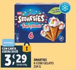 Deco Supermercati Smarties fun cones offerta