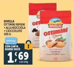 Deco Supermercati Divella ottimini ripieni alla nocciola cioccolato offerta